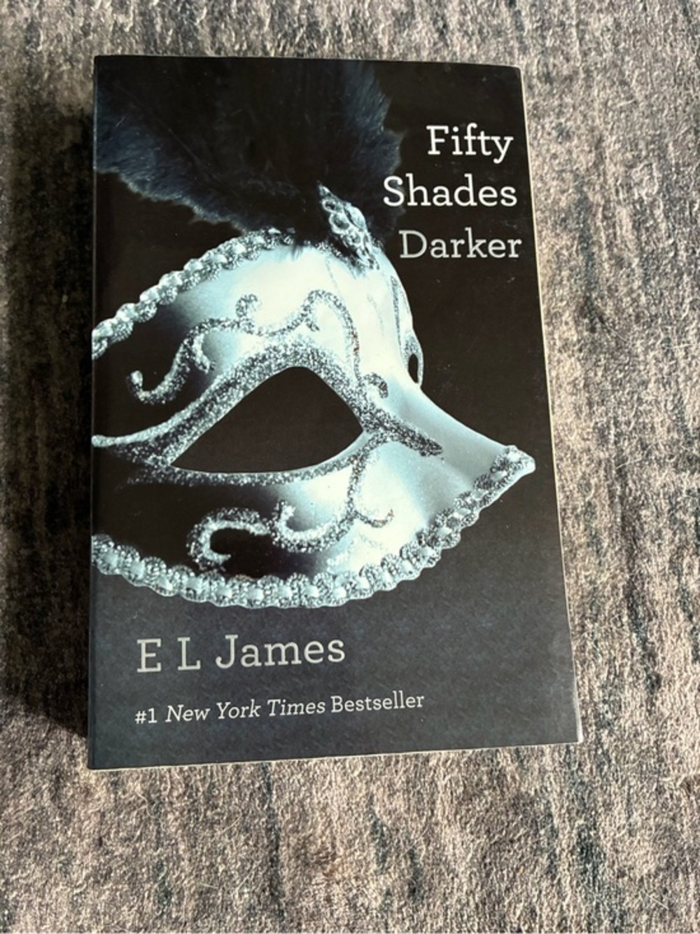 Fifty Shades Darker Paperback - Black and Silver